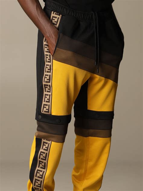 fendi logo pants men|Fendi reflective shorts.